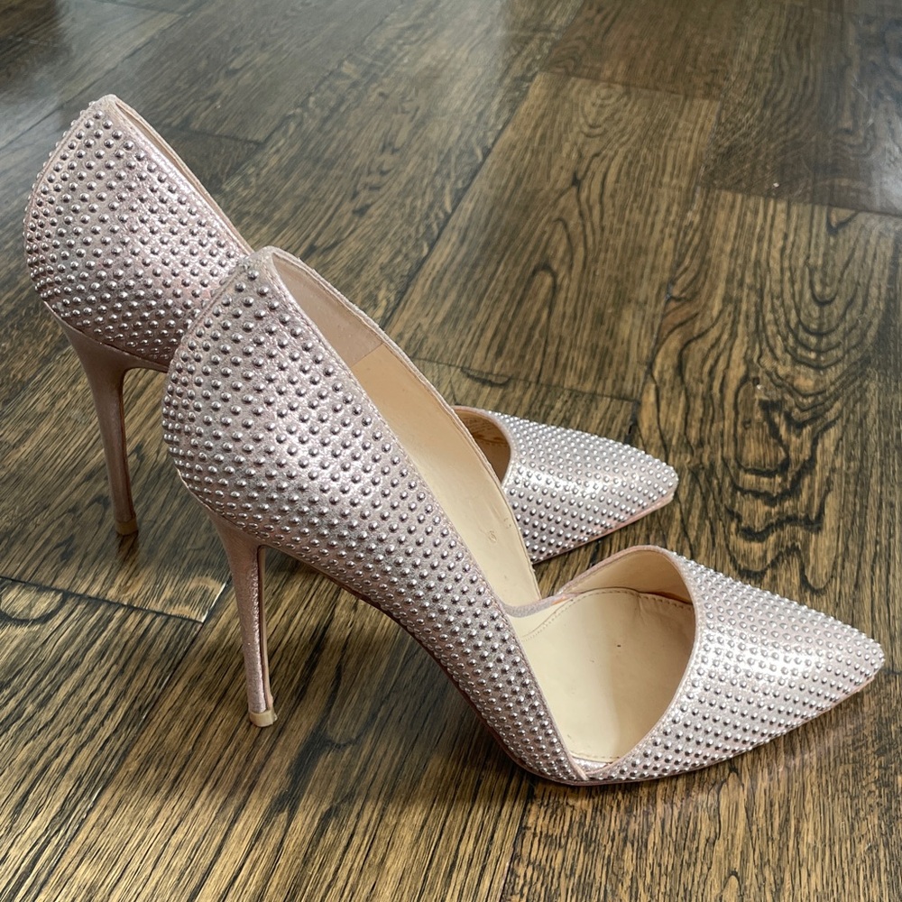 Vince Camuto Pink Studded Heels - Picture 6 of 8
